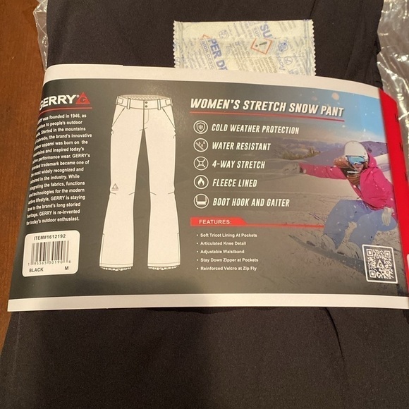 NWT! Gerry Ski or Snowboard stretch pants size Medium - Picture 4 of 11